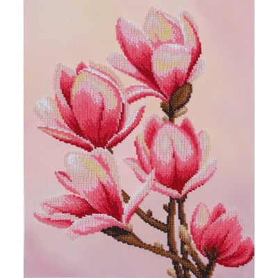 Magnolia Blooming Beaded Embroidery Kit ~ VDV