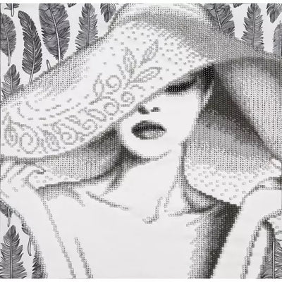 Lady Ann Sepia Toned Beaded Embroidery Kit ~ VDV