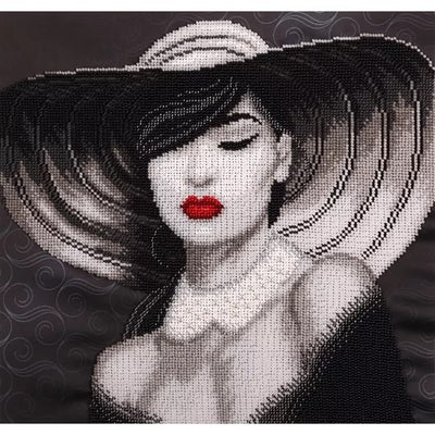 Lady Bea Sepia Toned Beaded Embroidery Kit ~ VDV