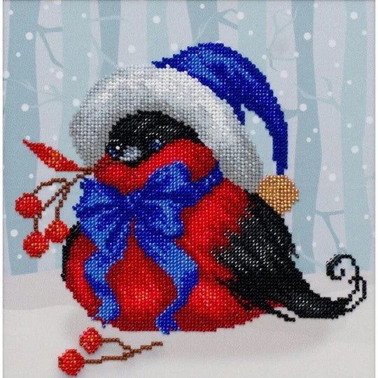 Festive Bird Beaded Embroidery Kit ~ VDV