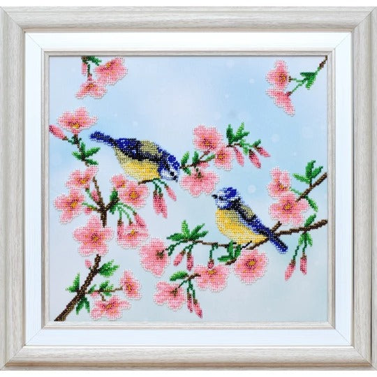 Tomtits Bluetits Beaded Embroidery Kit ~ VDV