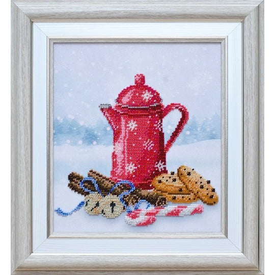 Coffee Beaded Embroidery Kit ~ VDV
