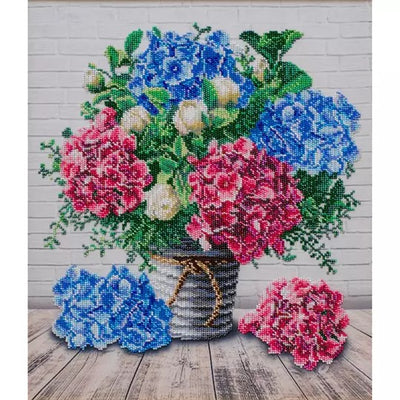 Bouquet of Hydrangeas Beaded Embroidery Kit ~ VDV