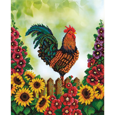 Rooster with Mallows Beaded Embroidery Kit ~ VDV