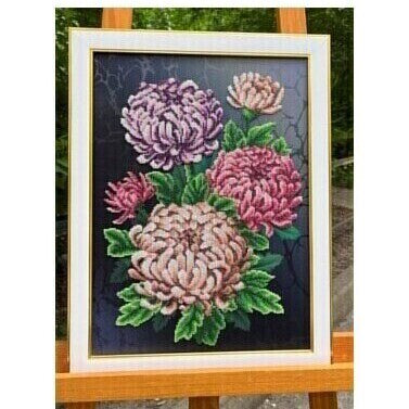 Chrysanthemums Beaded Embroidery Kit ~ VDV