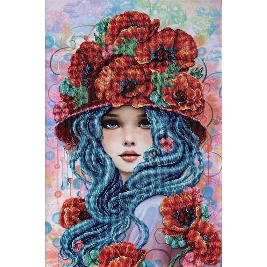 Summer Girl Beaded Embroidery Kit ~ VDV