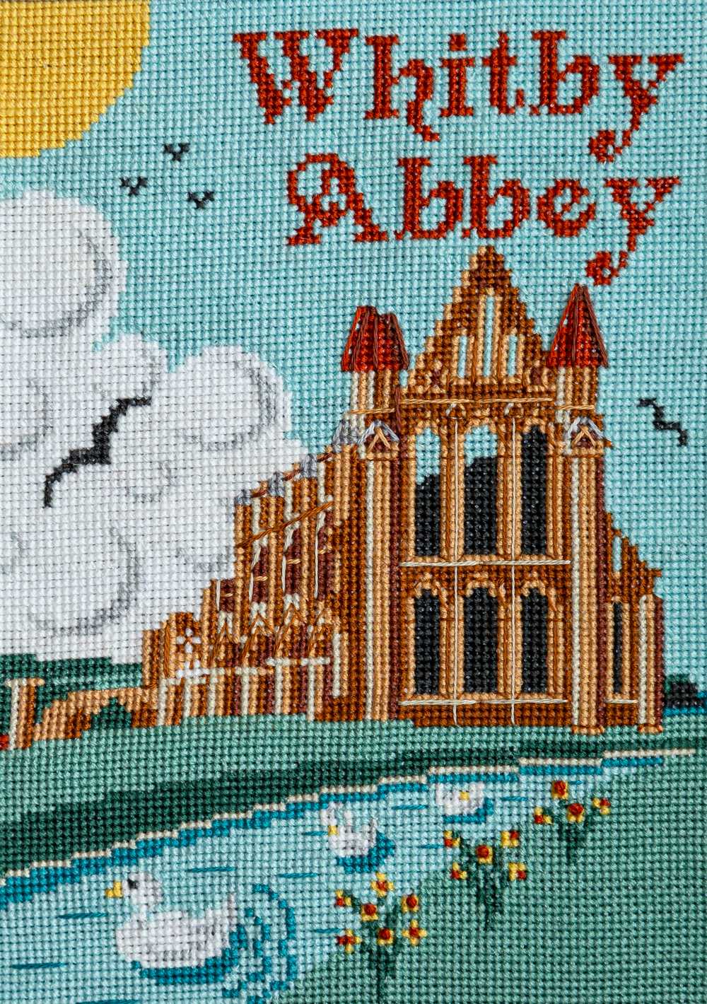 Spring At Whitby Abbey Cross Stitch Kit - Trouvaille Stitch Kits