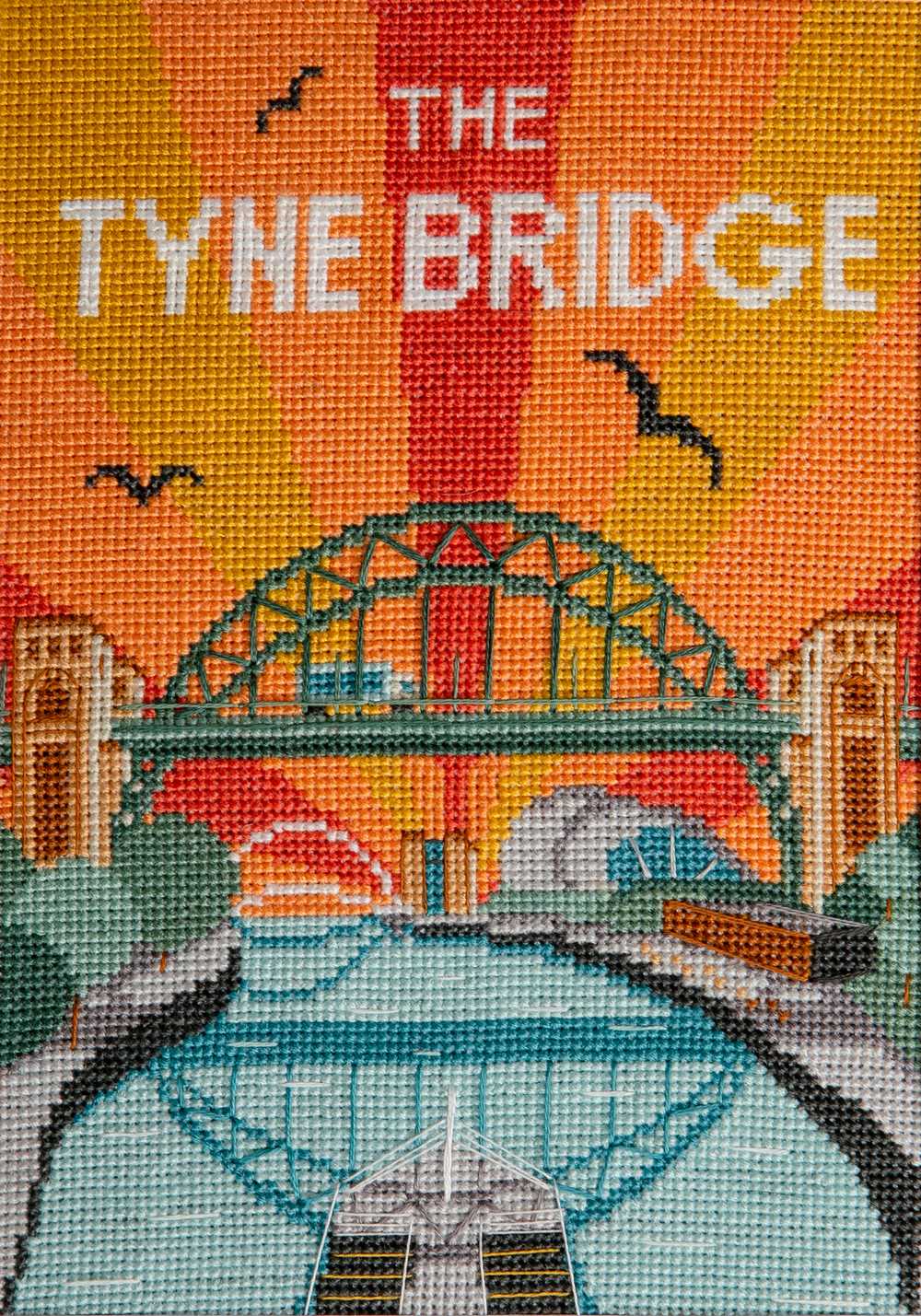 The Tyne Bridge Cross Stitch Kit - Trouvaille Stitch Kits