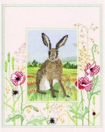 Wildlife - Hare Cross Stitch Kit by Derwentwater Designs