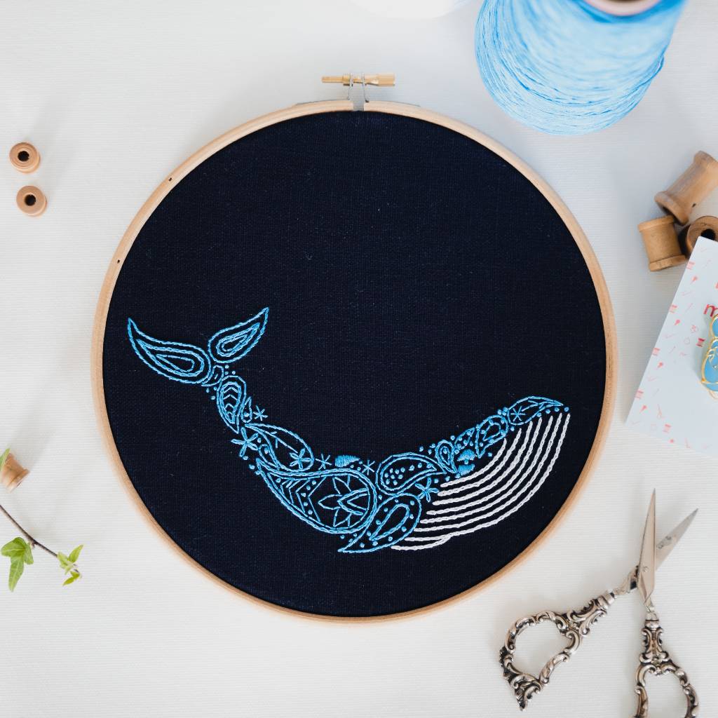 Whale Kit ~ Paraffle Embroidery