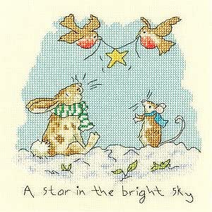 Star in the Bright Sky Cross Stitch Kit ~ Bothy Threads