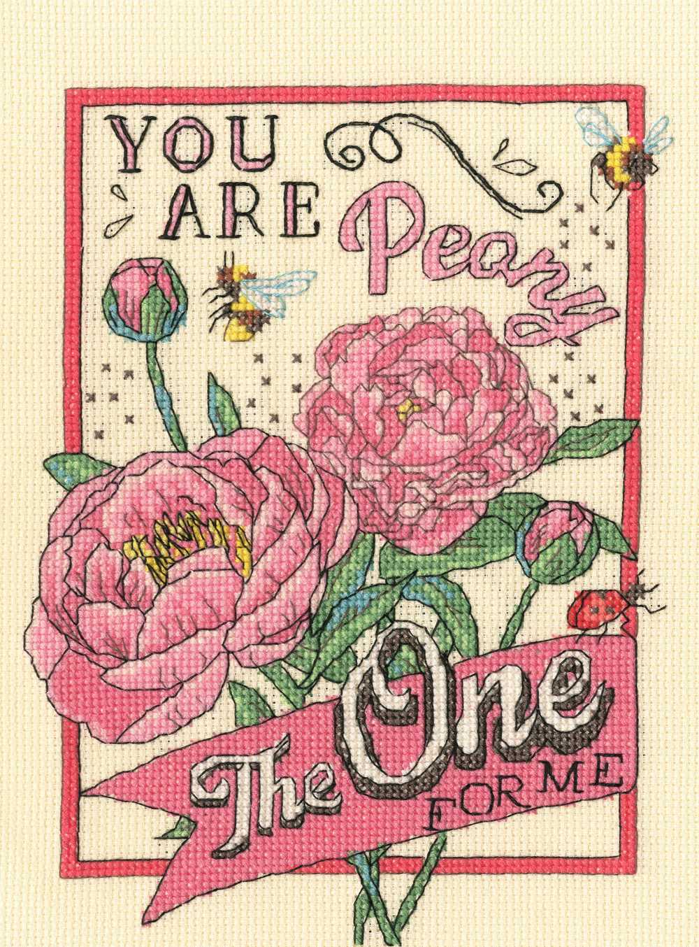 Peony The One Cross Stitch Kit ~ Bothy Threads