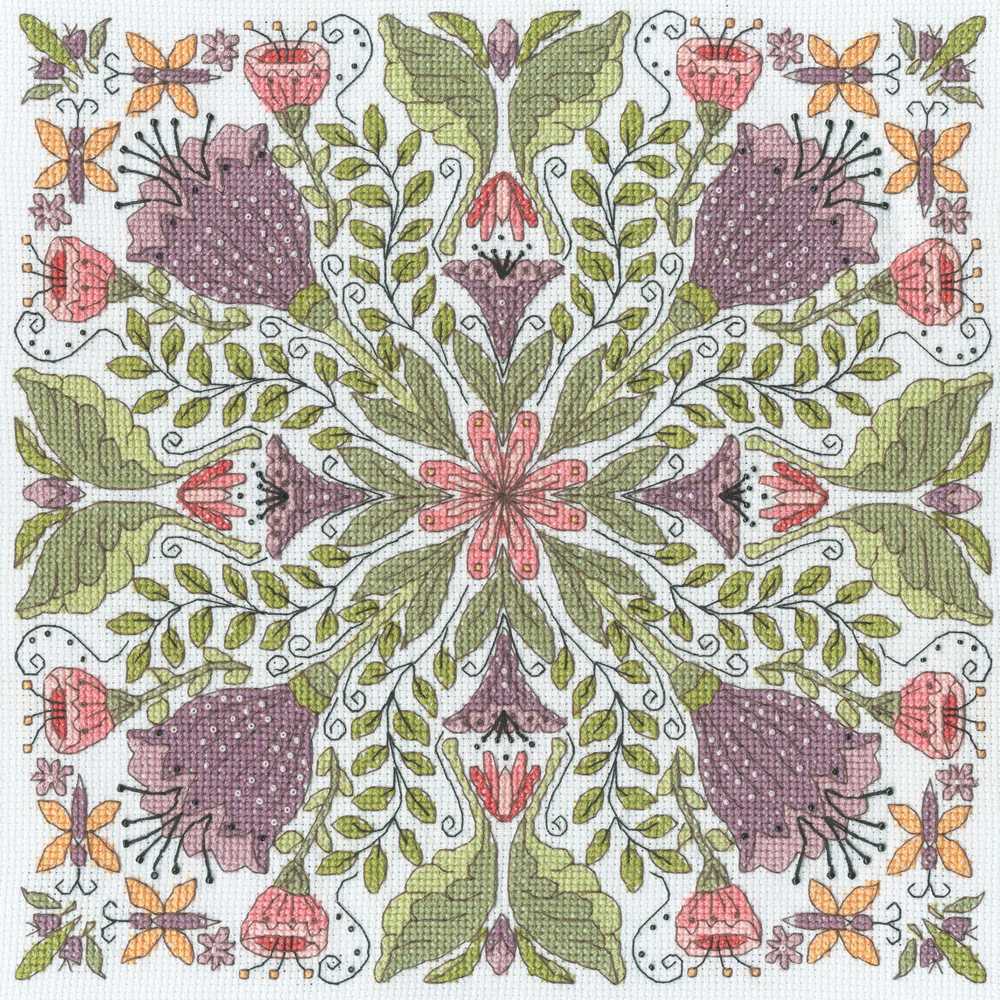 Bursting Blooms Cross Stitch Kit ~ Bothy Threads