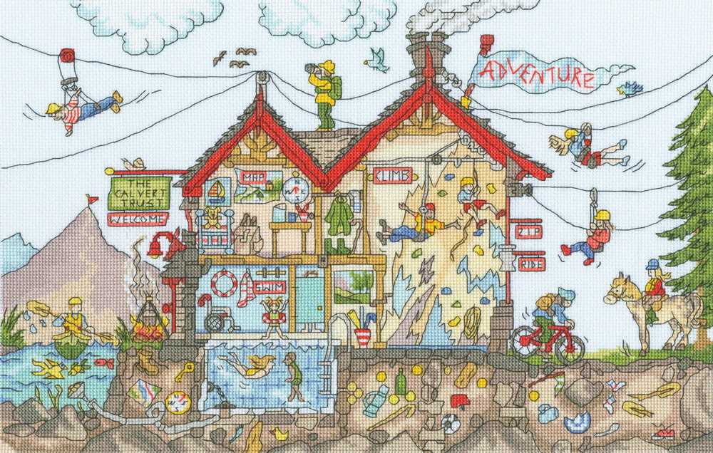 Cut Thru Adventure Holiday Cross Stitch Kit ~ Bothy Threads