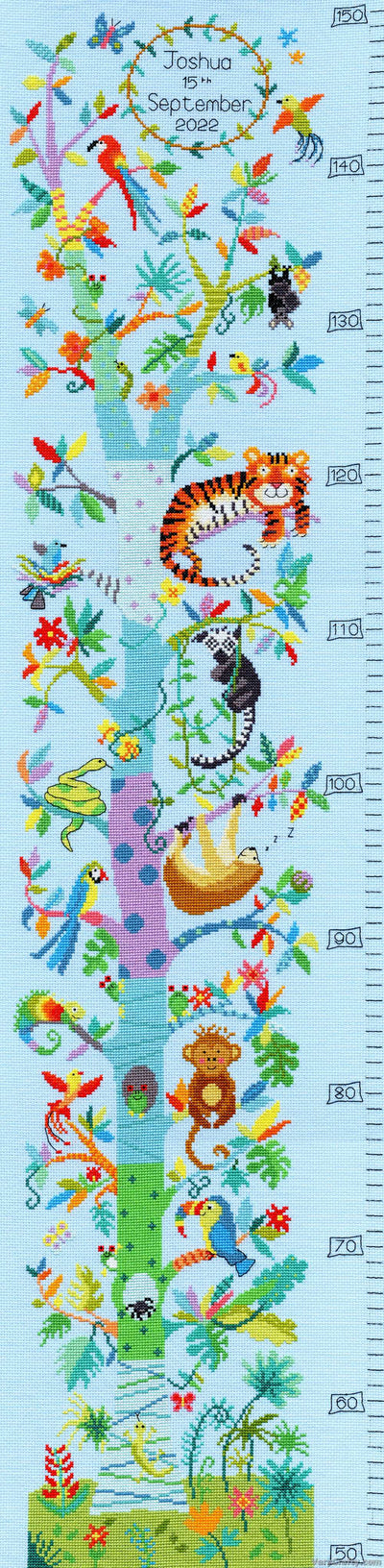 Tropical Height Chart Cross Stitch Kit - Bothy Threads