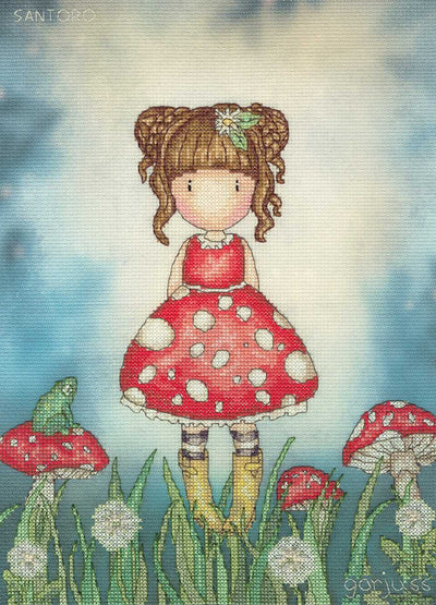 Little Mushroom Gorjuss Cross Stitch Kit ~ Bothy Threads