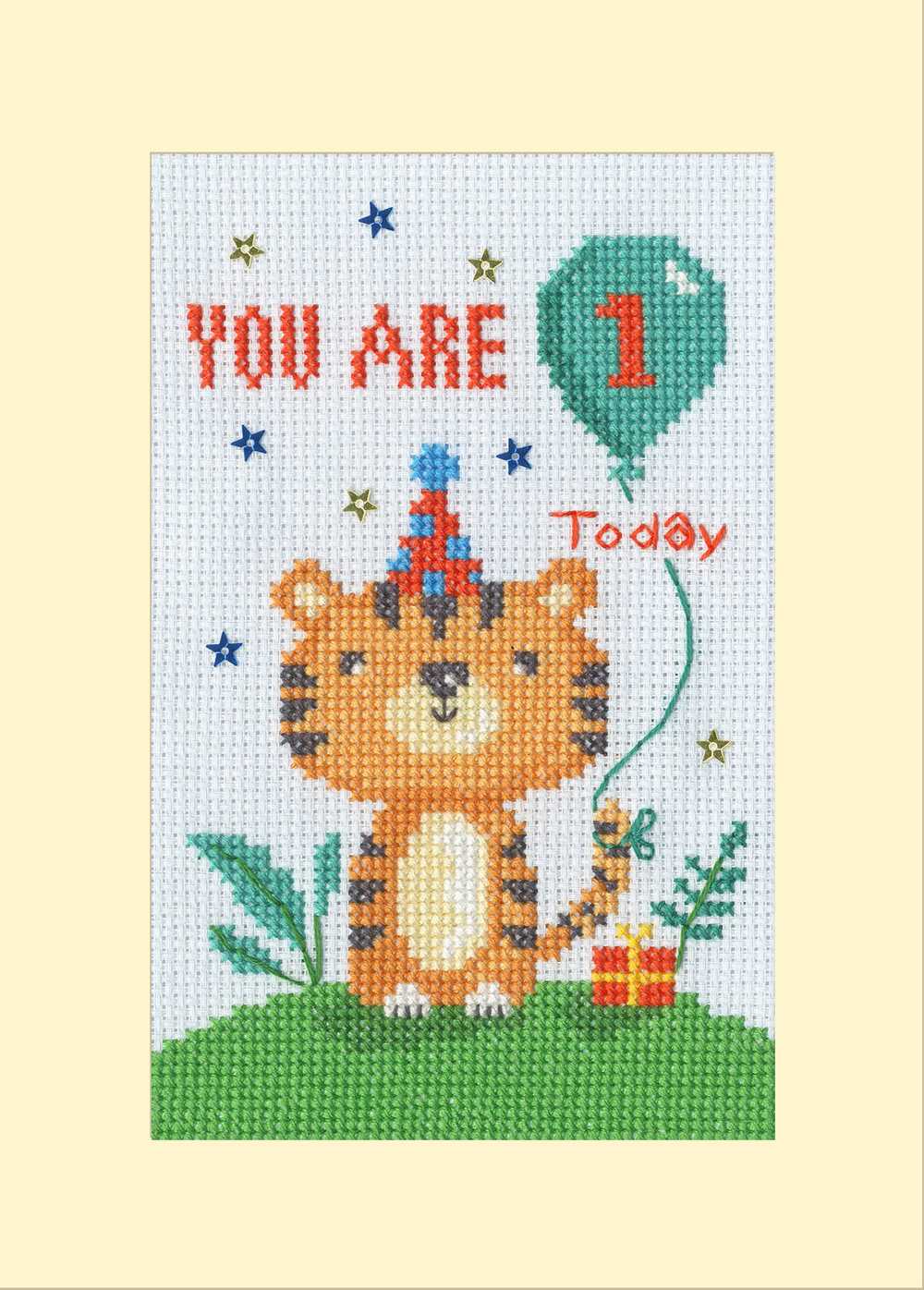 Wild Birthday  Cross Stitch Card Kit ~ Bothy Threads