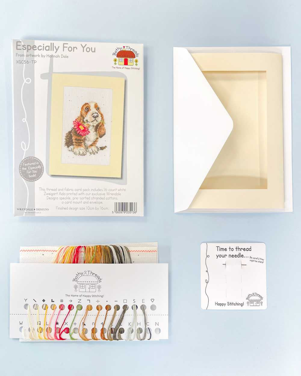 Especially For You Thread & Fabric/ Card Kit ~ Bothy Threads