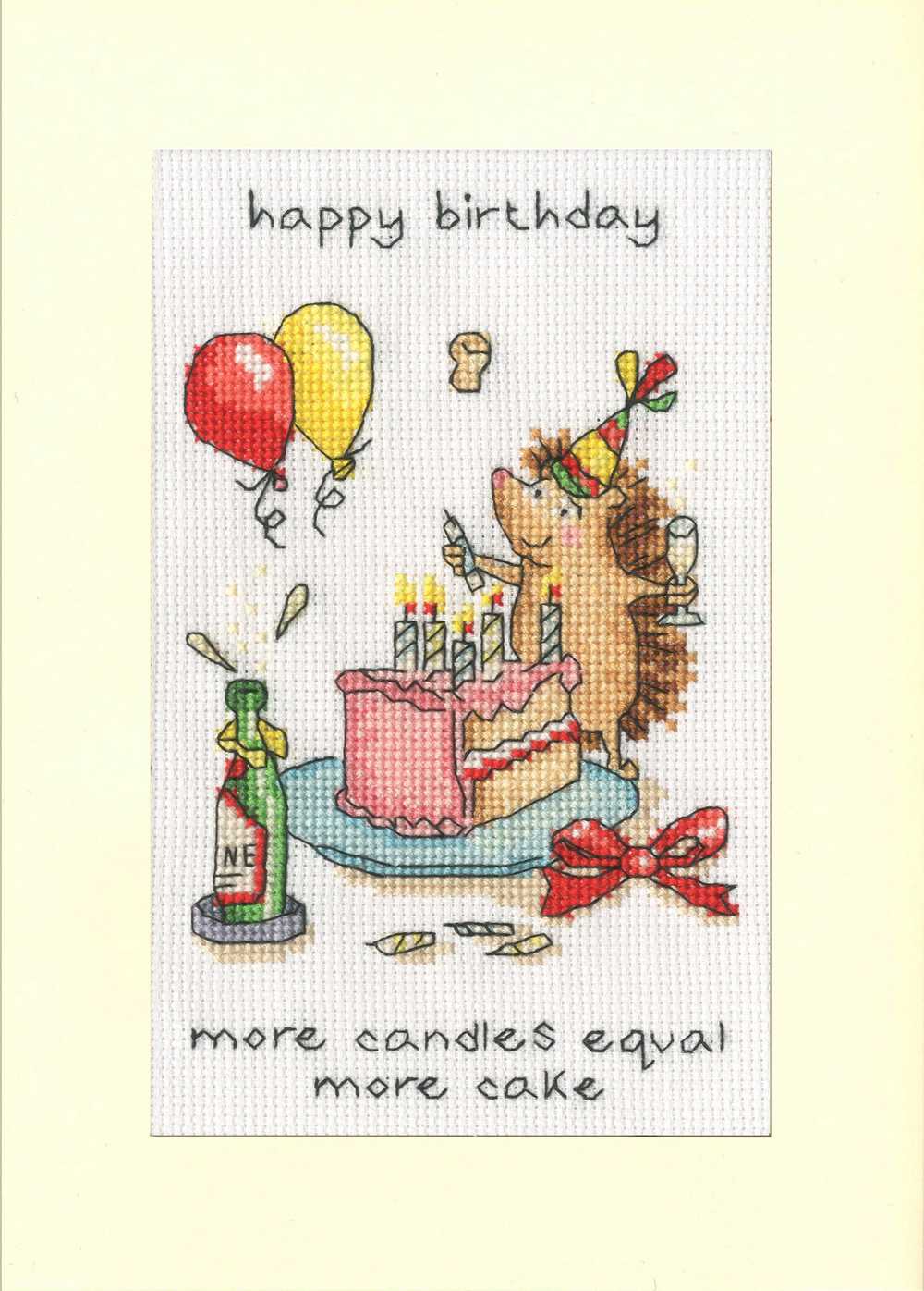 More Candles Cross Stitch Card Kit ~ Bothy Threads