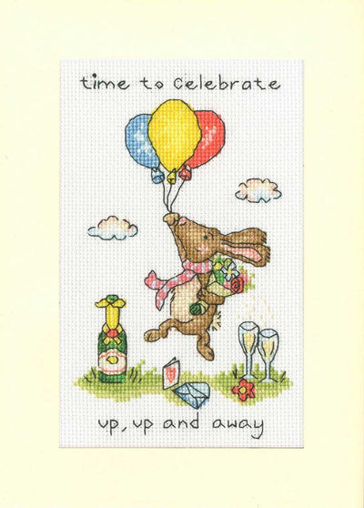 Up, Up And Away Card Cross Stitch Kit ~ Bothy Threads