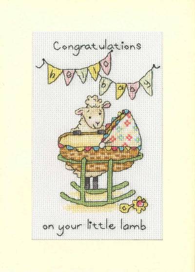 Little Lamb Card Cross Stitch Kit ~ Bothy Threads