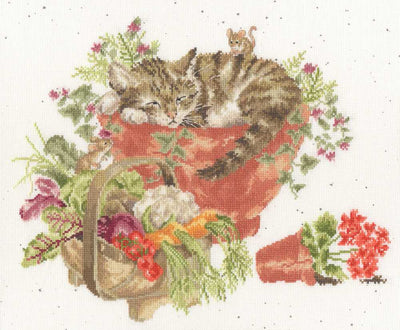 Purrrfect Spot Cross Stitch Kit ~ Bothy Threads