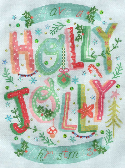 Holly Jolly Christmas Cross Stitch Kit ~ Bothy Threads