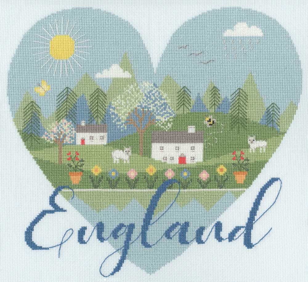 Heart of England Cross Stitch Kit ~ Bothy Threads