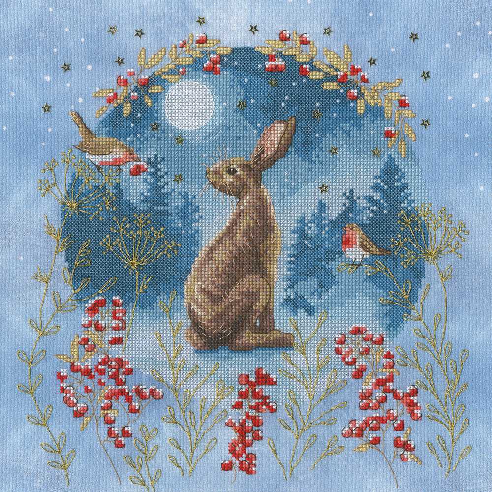 Midnight Moongazer Cross Stitch Kit ~ Bothy Threads
