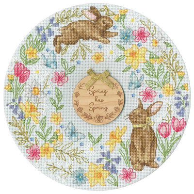 Spring Wreath Cross Stitch Kit ~ Bothy Threads