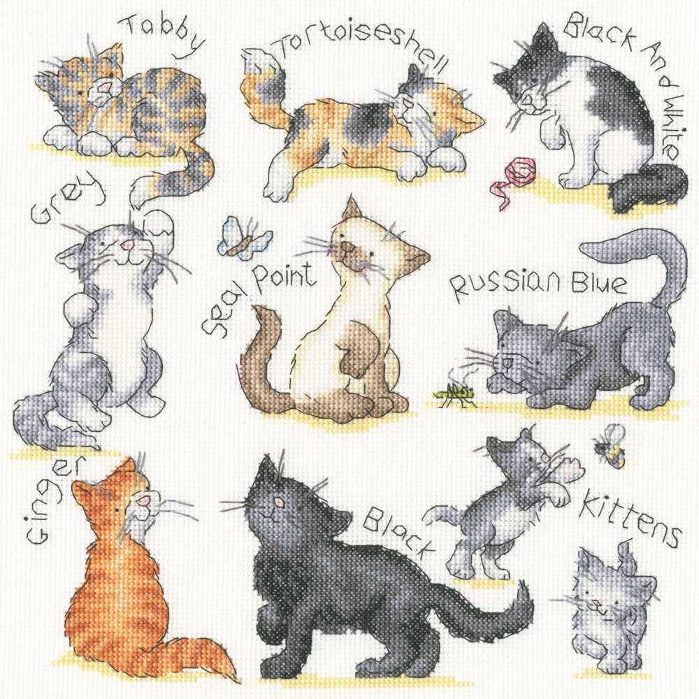 Meow! Cross Stitch Kit ~ Bothy Threads