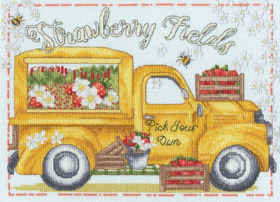 Strawberry Fields Cross Stitch Kit ~ Bothy Threads