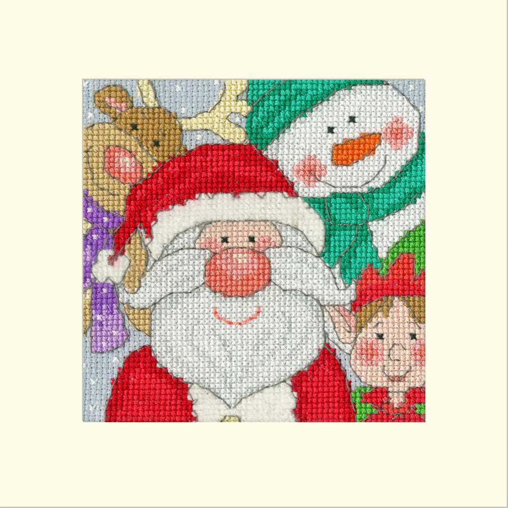 Jolly Times Card Cross Stitch Kit ~ Bothy Threads