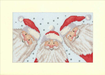 Santa Selfie Card Cross Stitch Kit ~ Bothy Threads