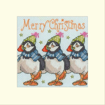 Huffin' Puffin Card Cross Stitch Kit ~ Bothy Threads
