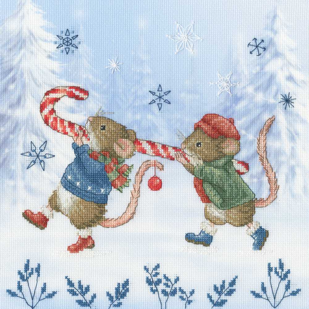 Candy Cane Capers Cross Stitch Kit ~ Bothy Threads