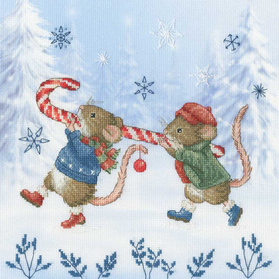 Candy Cane Capers Cross Stitch Kit ~ Bothy Threads