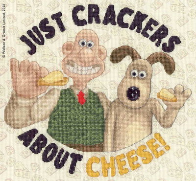 Just Crackers About Cheese! Cross Stitch Kit ~ Bothy Threads