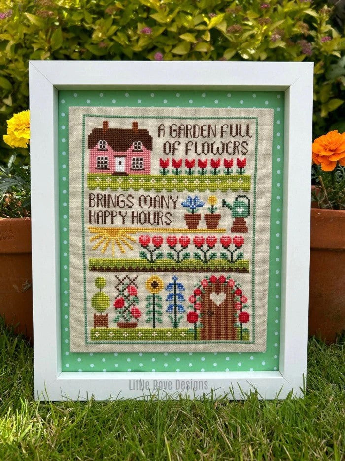 Little Dove Designs Cross Stitch Kit - A Garden Full of Flowers