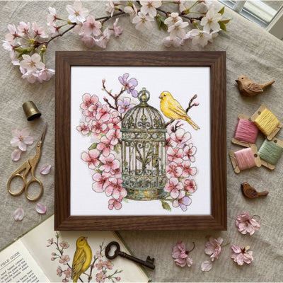 Canary Song Cross Stitch Kit ~ Abris Art