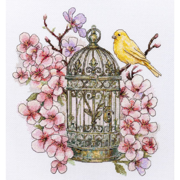 Canary Song Cross Stitch Kit ~ Abris Art