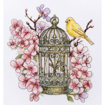 Canary Song Cross Stitch Kit ~ Abris Art