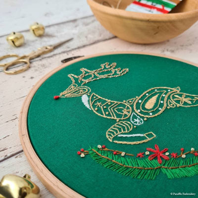 Christmas Reindeer Kit ~ Paraffle Embroidery