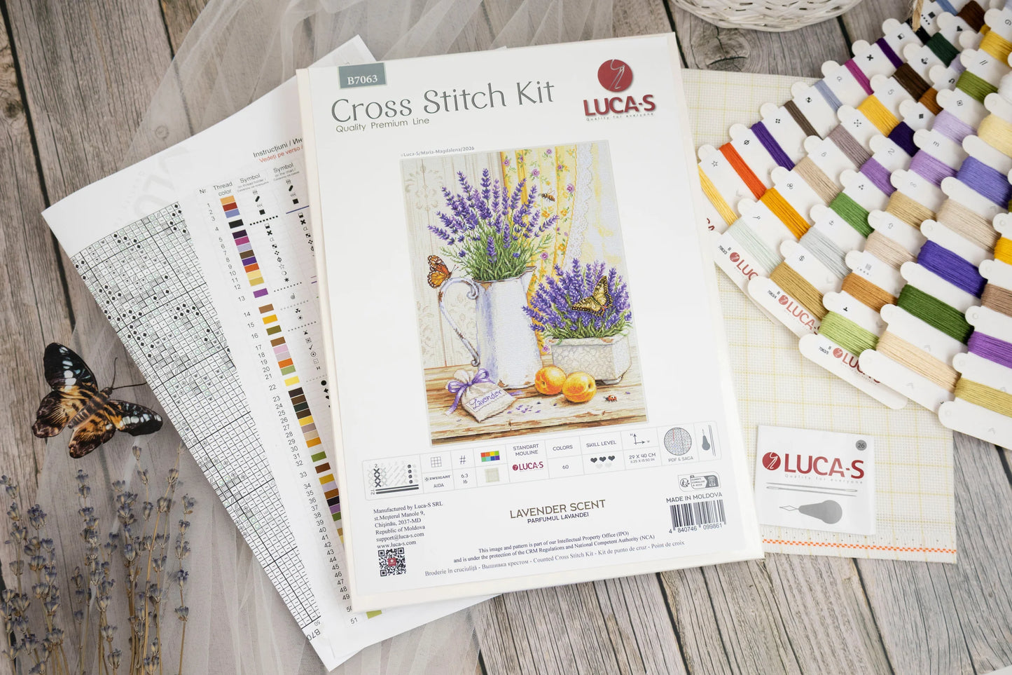 Lavender Scent Cross Stitch Kit ~ Luca S