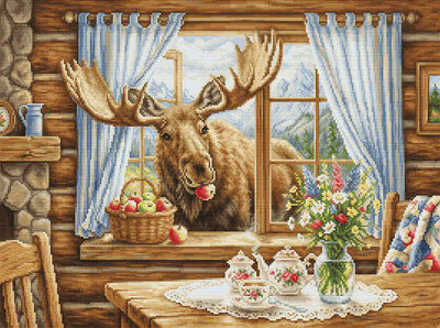Unexpected Cabin Guest Cross Stitch Kit ~ Luca S GOLD
