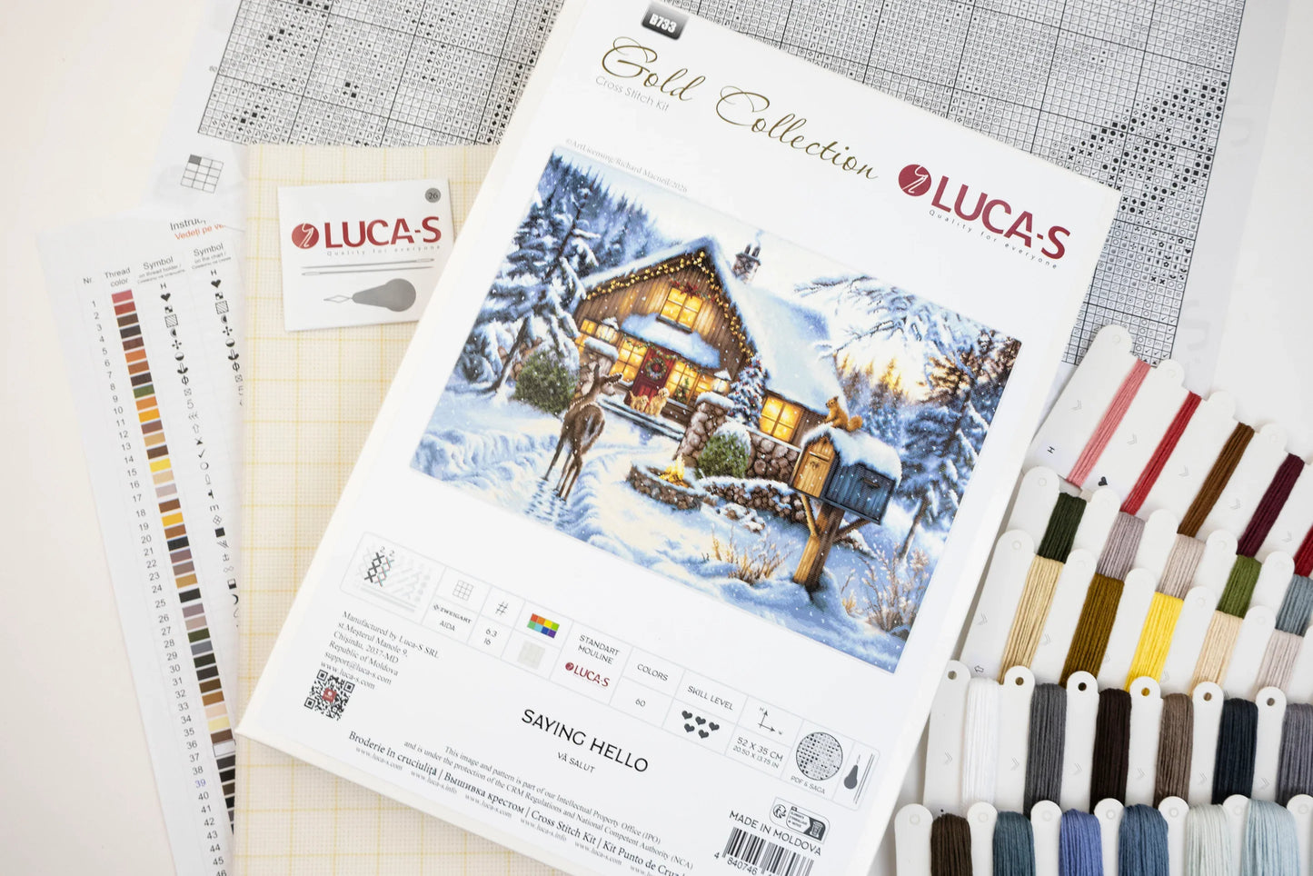 Saying Hello Cross Stitch Kit ~ Luca S GOLD