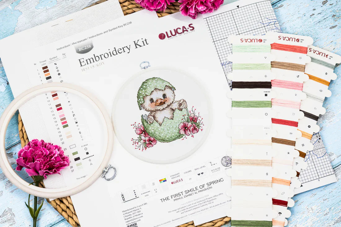 The First Smile of Spring Cross Stitch Kit ~ Luca S