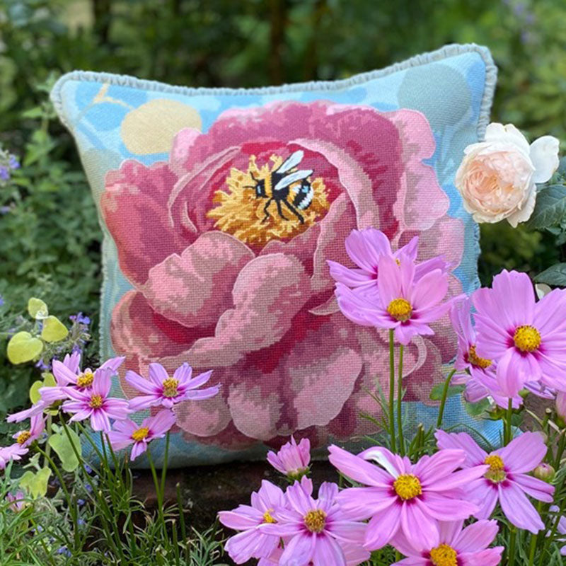 Bee in Bloom ~ Glorafilia Tapestry Needlepoint Kit