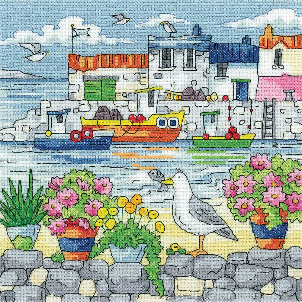 Geranium Shore  Cross Stitch Heritage Crafts