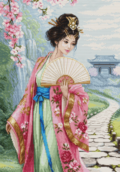 The Song of Cherry Blossoms Stitch Kit ~ Luca S